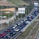 Retenciones en la A-1 en Burgos.
