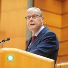 Antonio Silván, durante una intervención en el Senado.