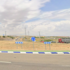 Glorieta que une la A-66 con la A-62