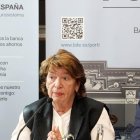 La subgobernadora del Banco de España, Soledad Núñez, presenta el Informe de Inclusión Financiera en España en la sede de la sucursal de Valladolid.