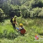El rescate de la senderista.