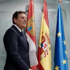 Carlos Fernández Carriedo, en la rueda de prensa posterior al Consejo de Gobierno.