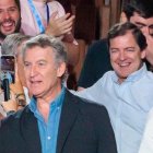 Alberto Núñez Feijóo y Alfonso Fernández Mañueco, el sábado 11 de julio en el congreso de NNGG en Valladolid.