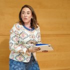 La consejera de Medio Ambiente y Energía, María González Corral, comparece en las Cortes para presentar el programa de actuaciones de su departamento para esta legislatura.