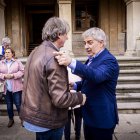 Carlos Martínez y Javier Antón, el 27 de abril tras la investidura de Antón como alcalde Soria.