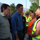 Pedro Sánchez y Alfonso Fernández Mañueco en Navaluenga