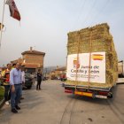 El consejero de Agricultura, Ganadería, Medio Rural y Política Ambiental, Joaquín Antonio Pino, en Burgohondo con alcaldes y afectados