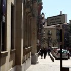 Imagen de archivo de la entrada a la Audiencia Provincial de León.