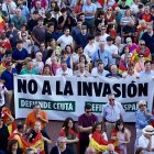 Concentración en apoyo a Ceuta en Valladolid
