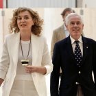 La consejera de Educación, María Pardo, junto al director general de Innovación y Formación del Profesorado, Luis Domingo González.