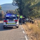Accidente mortal de un vehículo en Soria el pasado mes de agosto.