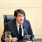 Juan Carlos Suárez-Quiñones, durante su comparecencia de ayer en las Cortes. E. M.