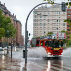 Calles anegadas por las lluvias de la DANA en Valladolid. -E.M.