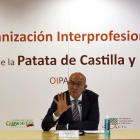 Jesús Julio Carnero, consejero de Agricultura, en el acto de constitución de la Interprofesional de la patata. ICAL