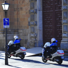 Imagen de archivo de agentes de la Policía Local de Salamanca en motocicletas. - E. M