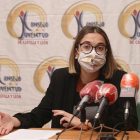 La presidenta del Consejo de la Juventud de Castilla y León, Sandra Ámez, presenta los datos de Castilla y León del segundo semestre de 2019 del Observatorio de Emancipación. ICAL