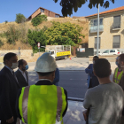 El alcalde de Salamanca junto a responsables del proyecto de rehabilitación de la ladera del cerro de San Vicente - EUROPA PRESS