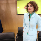 La ministra de Hacienda, María Jesús Montero, durante el Consejo de Política Fiscal y Financiera.- ICAL