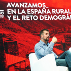 El secretario autonómico del PSOE en Castilla y León, Luis Tudanca, en el 40 Congreso Federal de los socialistas. - ICAL