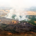 Incendio forestal en Tabanera de Valdavia (Palencia).- ICAL