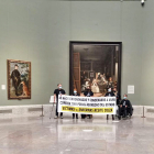 Enfermos con el síndrome tóxico de la colza se encierran en el Museo del Prado.- ICAL
