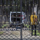 El Cementerio El Carmen de Valladolid cerrado por la crisis del coronavirus. -PHOTOGENIC/MIGUEL ÁNGEL SANTOS