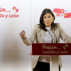 La secretaria de Organización del PSOECyL, Ana Sánchez.- ICAL