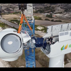 Iberdrola instala uno de los aerogeneradores más potentes de España en Herrera (Burgos). - E.M.