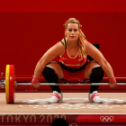 Lydia Valentín se retiró de la categoría de 87 kilos en los Juegos Olímpicos de Tokio. EL MUNDO