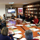 Investigadores durante una de las sesiones de trabajo del proyecto europeo InnoMeatEdu en las instalaciones de la Universidad de León. - EL MUNDO