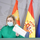 Isabel Blanco en un momento de su comparecencia