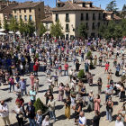 Concentración en La Granja (Segovia) en repulsa del último asesinato machista. - EUROPA PRESS