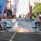 Los trabajadores de Jupiter Bach se manifiestan por las calles de León. | ICAL
