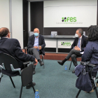 Igea en la reunión con el presidente de la Federación Empresarial Segoviana, Andrés Ortega. / ICAL