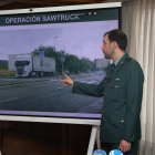 Presentación de la operación Sawtruck llevada a cabo en Palencia por la Guardia Civil contra una organización criminal. ICAL