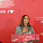 La secretaria general del PSOE de Palencia y candidata a la Alcaldía de Palencia, Miriam Andrés. ICAL