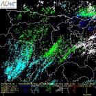 Imagen de la actividad tormentosa registrada en Castilla y León el día 29 de agosto.- AEMET