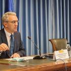 El Delegado del Gobierno, Javier Izquierdo, durante la presentación de los datos