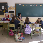 Aula de la escuela de la localidad de Villar de Peralonso. / ICAL