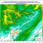 Mapa de la Aemet sobre la previsión de precipitaciones en la Comunidad de jueves a domingo / E.M.