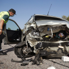 Tres heridos en un accidente en el km-320 de la A-62 en Ciudad Rodrigo(Salamanca). ICAL