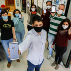 Equipo que ha desarrollado la aplicación en las instalaciones de la Universidad de Valladolid. J. M. LOSTAU