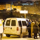 La furgoneta donde se encontraron los cuerpos en Soria.- HDS