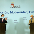 El presidente de la Junta de Castilla y León, Alfonso Fernández Mañueco, y el vicepresidente Francisco Igea. - ICAL