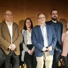 Igea, segundo por la izquierda, durante la presentación en Barcelona de 'Ciudadanos eres tú'. | ICAL