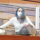 La ex procuradora de Ciudadanos, María Montero, durante el debate de la moción de censura en las Cortes.- ICAL