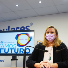 La presidenta del Comité Organizador del Congreso del PP de Castilla y León, Isabel Blanco.- ICAL