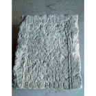 Pieza con la inscripción tallada que apareció en Duratón y fue entregada al Museo de Segovia. - ICAL