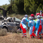 Herido muy grave un conductor tras volcar con su turismo en Espeja (Salamanca). - ICAL
