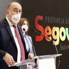 El presidente de la Diputación de Segovia, Miguel Ángel de Vicente, presenta la oferta turística de la provincia. -ICAL